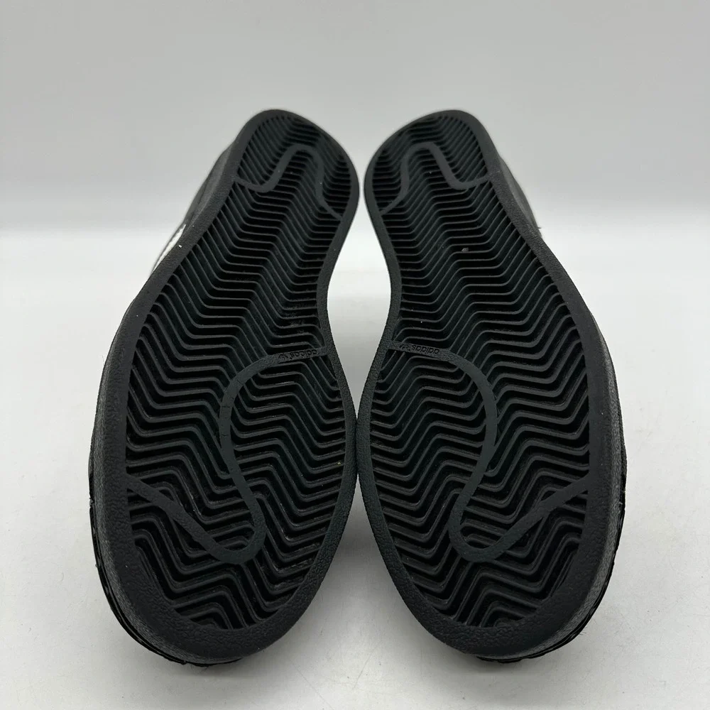 Adidas B23642 Mens Size 7 BLK/White/Gold Superstar J Core Black Shell Toe Shoes